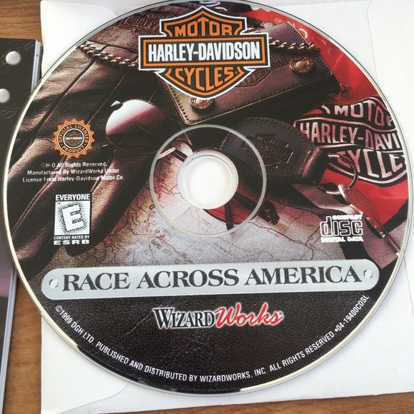 Harley-Davidson RaceAcross America CD with Manual - Picture 10 of 12